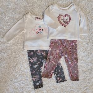 Pack of 4 Matching Outfit for Baby Girl